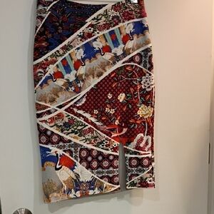 Maeve Multicolor Patterned Midi Skirt